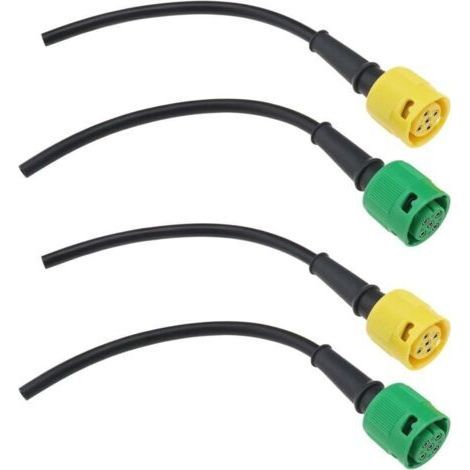 FENOPLASTICAConnecteur Feu Arrière Remorque 5 Broches 4 Pièces pour Bateau Caravane Camion (1/4)