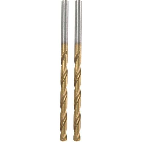 Set di 100 punte da trapano in acciaio rapido con rivestimento in titanio, 1/1,5/2/2,5/3 mm (1/4)