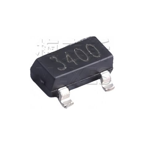 TWGMC AO3400 MOSFET low voltage 5.8 A 30 V SOT23 3400 CMS electronic field-effect transistor components, 5 units available.