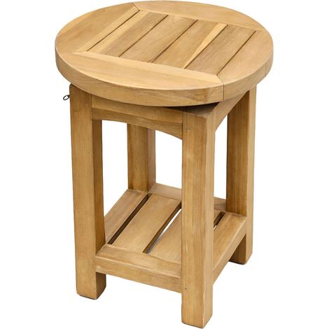 Axi Nomani Tabouret En Bois De Teck Compatible Avec Le Set De Bar Axi Nomani Mobilier De Jardin - 35 X 35 X 44,5 Cm (1/5)