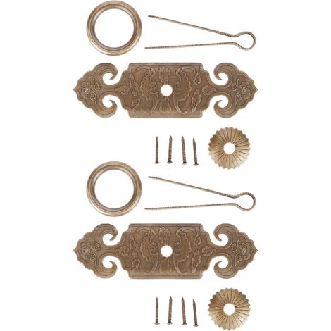 Maniglie per cassetti in stile antico, 2 set di maniglie per mobili, resistenti alla corrosione per armadi, cassettiere e credenze. (1/4)