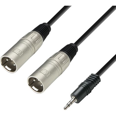 Jack 3,5 St A 2 Xlr Maschio Cavo 1m Adam Star3 K3ywmm0100