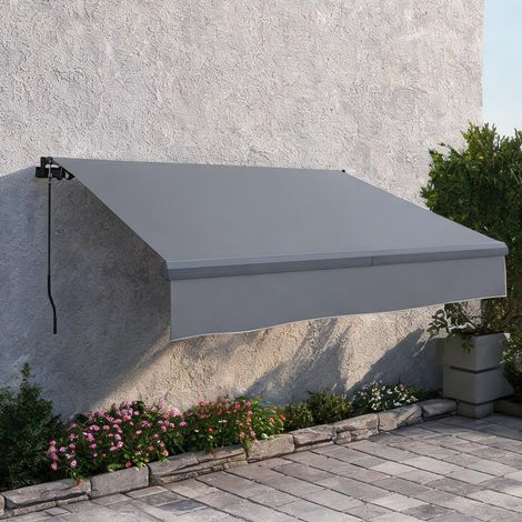 Store banne gris en aluminio Poliéster 295 x 200 x 400 cm (1/5)