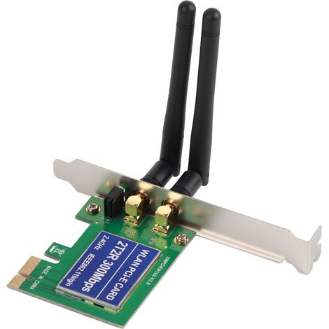 Carte WiFi PCI‑e Double Bande 2.4G/5G 300Mbps pour PC Portable (1/5)