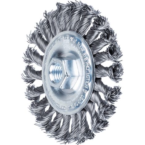 PFERD TOOLS Rundbürste gezopft RBG Ø 100x12 mm M14 Stahl-Draht-Ø 0,50mm Winkelschleifer