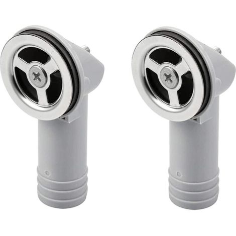 Lot de 2 accessoires pour évier de cuisine Interface ronde de trop plein Interface ronde pour maison, hôtel, centre commercial et autres endroits (1/5)