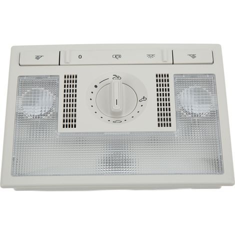 Akozon Éclairage Intérieur de Camping-car, Lampe de Lecture à Dôme Gris 6Q0959613A Remplacement D'accessoire de Voiture 6QD947105E pour Universal Fit Seat Altea Toledo (1/5)