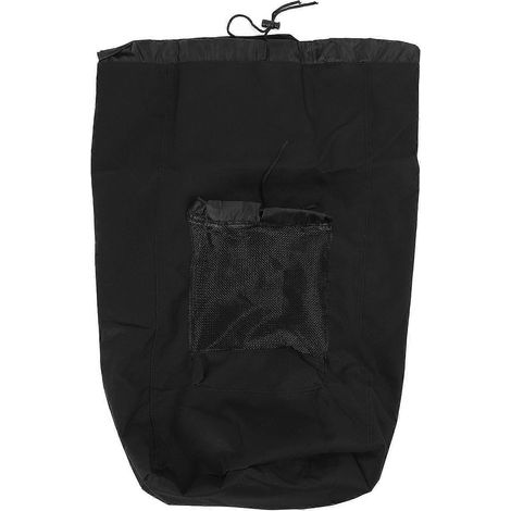 Rucksack-Wäschesack, schwarz, 600D Oxford-Gewebe, wasserdicht, ideal für Reisen