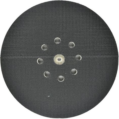 Disque de ponçage auto-agrippant velcro 215 mm avec 8 trous d'aspiration, abrasif pour ponceuse, ponçage poussière (1/5)
