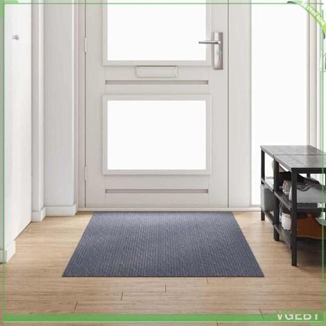 42011436 Tapis Couloir Gris clair 100 x 250 cm tissu (1/5)