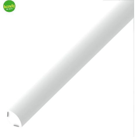 Profilo angolare Alfer Aluminium autoadesivo 14 mm in PVC bianco 2,5 metri