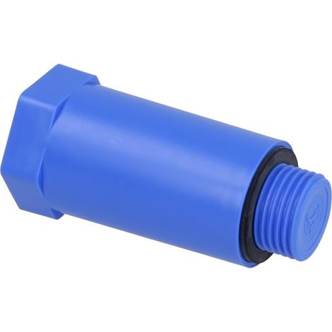 Bouchon de montage 1/2 bleu en plastique