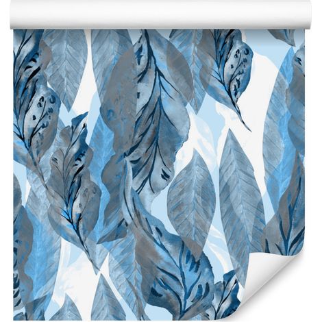 Papel pintado de hojas coloridas para salón y dormitorio, 50x1000 cm (1/5)
