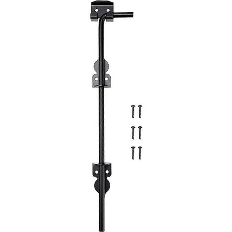 Verrou de portail robuste de 40 cm, verrou de portail portable, cadenas de porte, butée de porte, quincaillerie pour porte à un seul vantail, clôture en bois