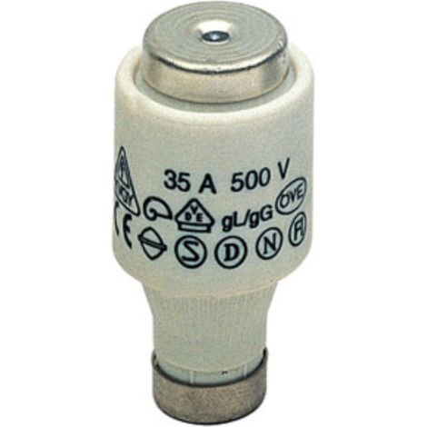 Fusibile D, DIII G E33, intervento ritardato, 28x50mm, 500V 63A, impiego gG - Wimex 5301363 (1/2)