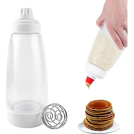 distributeur De Pte Crpes Avec Boule De Mlange Gteau De Crpes Outil De Boulangerie Bouteille Presser Pour Prparer Pancakes Gaufres (1/5)