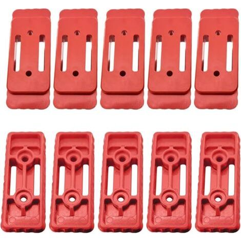 Pair Système de montage de pieds rouges pour Milwaukee Packout – 10 options de pieds de montage robustes compatibles avec le système Milwaukee Packout (rouge) (1/5)