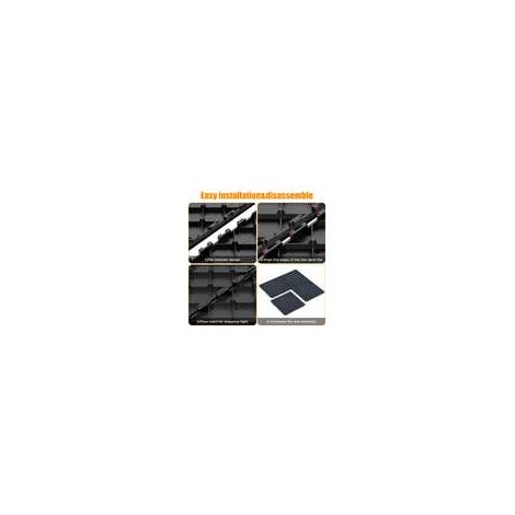 Dalles de terrasse et patio de 30 cm (12 po), modules emboîtables à monter soi-même, installation facile et rapide, idéales pour porche, piscine, balcon ou jardin (36 pièces). (1/5)
