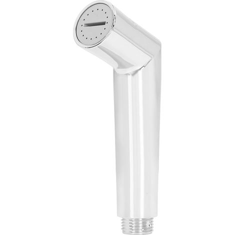 Douche WC manuelle chromée, pommeau ajustable avec raccord G1/2, jet réglable pour toilettes (1/5)