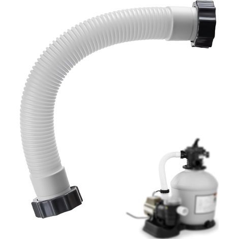 Flexibler 38-mm-Poolschlauch für Sandfiltersysteme, 40 cm lang, 3,8 cm Durchmesser, kompatibel mit dem Intex 38-mm-Pumpenanschlussschlauch, kompatibel mit Intex-Pools und -Zubehör (1/5)