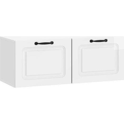Maison Exclusive - Mobile Porta TV da Muro Bianco Lucido 78,5 x 31 x 30 cm (1/5)