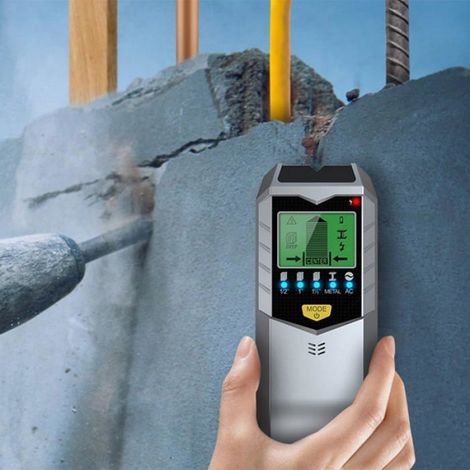 Détecteur de métaux mural portable 5 en 1, détecteur de scanner, localisateur de câble, détecteur mural SH402, détecteur de boulons (1/4)