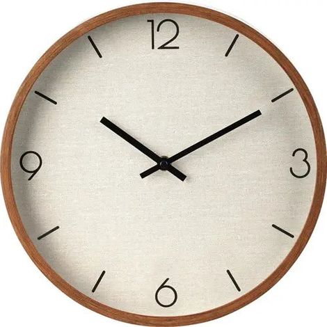 Horloge murale home styling collection moderne brun beige 30 cm