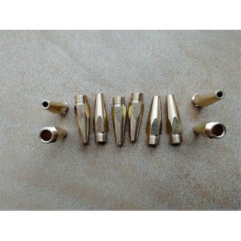 RZZ 10 x Pièce de rechange pour pistolet de sablage, buse métallique pour kit de pistolet à peinture (1/4)