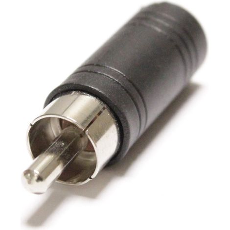 BeMatik - Adaptateur audio 3,5 mm minijack-à-RCA femelle-mâle (1/2)