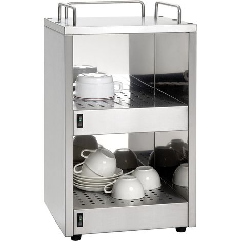Chauffe-Tasse - Inox - 72 Tasses - 320x320x545mm - 0,14kW - Saro