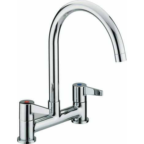Bristan Design Kitchen Sink Mixer TapUtility Lever Modern Chrome