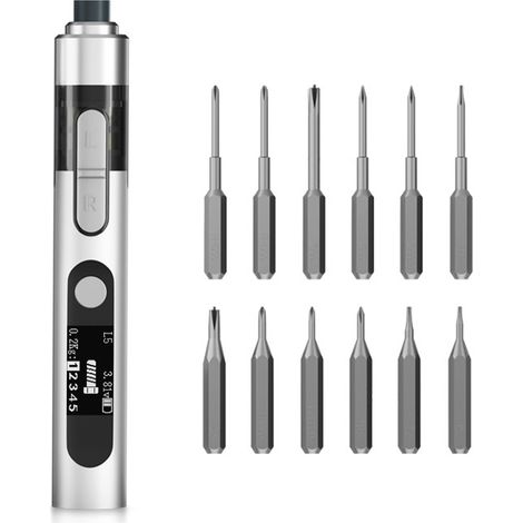 Avvitatore elettrico intelligente L5 con 5 impostazioni di coppia, punte ad alto potere di adsorbimento magnetico, adatto per elettrodomestici e strumenti di riparazione per lo smontaggio di telefoni  (1/5)