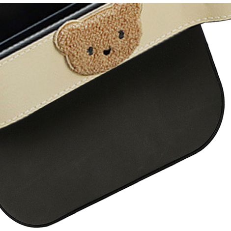 Aufbewahrungsbox für Autositze, niedlicher Teddybär, multifunktionale Aufbewahrungsbox, praktisch und robust, beige, für Autofahrer. (1/5)