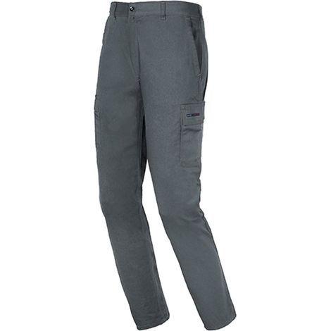 PANTALONE LAVORO MULTITASCHE GRIGIO TG. XL