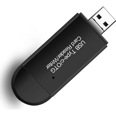 Adaptateur USB vers carte SD avec fonction OTG, lecteur de cartes portable Rocket Speed, prend en charge le transfert de données multiplateforme, aucun pilote requis. (1/4)
