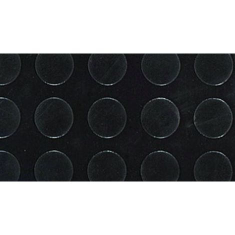 Utilia COPRIPAVIMENTO BOLLATO IN GOMMA NERO  Rotolo mtl. 15x1,25 (H) spessore mm. 3 18.75 MQ