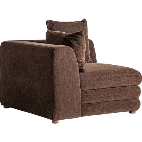 Module d'angle de canapé marron contemporain - marron (1/5)