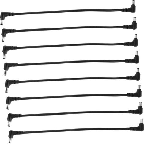 8pièces Cordon Alimentation Mâle Et Femelle De Rallonges Électriques Rallonge De Câble pour Moniteur Coudée Prise Électrique Cordon De Remplacement (1/5)