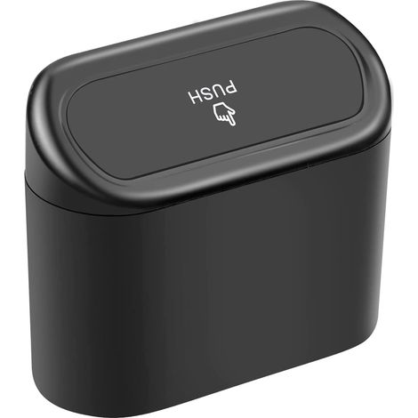 Cestino auto in plastica pattumiera scatola portatile portaoggetti viaggio auto (1/5)