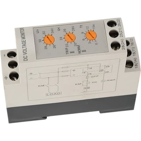 Relais de protection contre les surtensions/sous-tensions 24 V CC, DVRD, 1 pièce. (1/5)