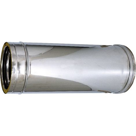 TUBO DOPPIA PARETE PER STUFA Ø interno/esterno cm. 8/13 H cm. 50