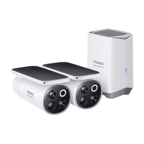 Baseus Security S1 Pro Dual 3K Außenüberwachungsset (2 Kameras) – Weiß (1/2)