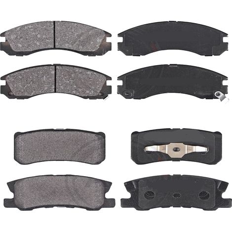 KIT PASTIGLIE FRENO ANTERIORI E POSTERIORI compatibile con CITROEN BERLINGO MULTISPACE (B9) / PASTIGLIE FRENANTI AUTO OEM FDB1971,FDB4250 / SOSTITUZIONE DIRETTA / BASSA POLVERE / SILENZIOSO