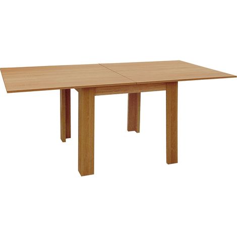 Table Ă manger, table de repas extensible coloris cerisier - longueur 90-180 x profondeur 90 cm