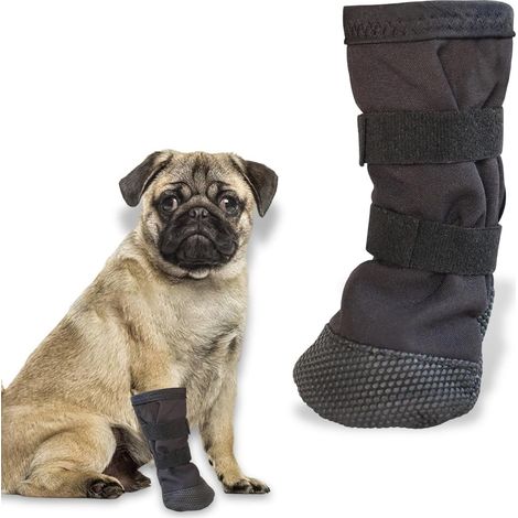 Chaussettes Taille M Pattes de Chien - Chaussure Chien Neige Imperméables Antidérapantes Post-OP (1/5)