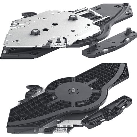 Hettich FurnSpin XL Links Push to Open Silent Unten Set