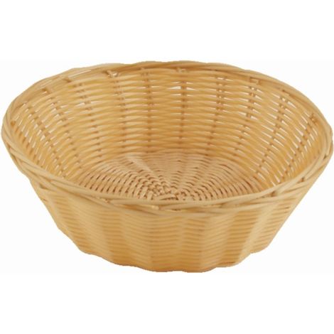 Corbeille ronde en osier poly - Boite de 6