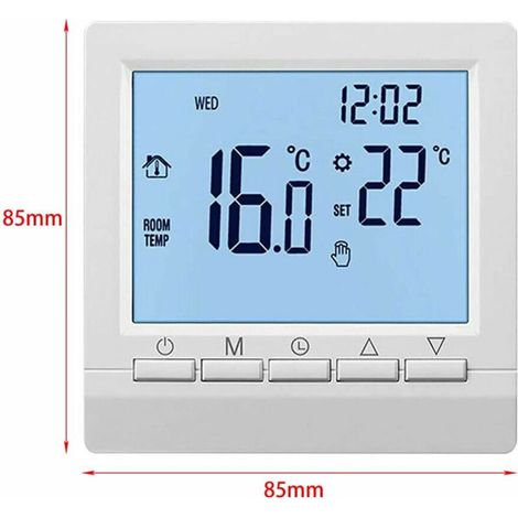 x Battery-operated boiler thermostat, programmable room temperature