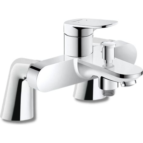 DURAVIT Wave Mezclador mecánico de bañera en cromo brillo con pasamanos
