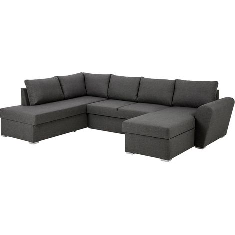 Stefan Schlafsofa Chaiselong rechts, grau.